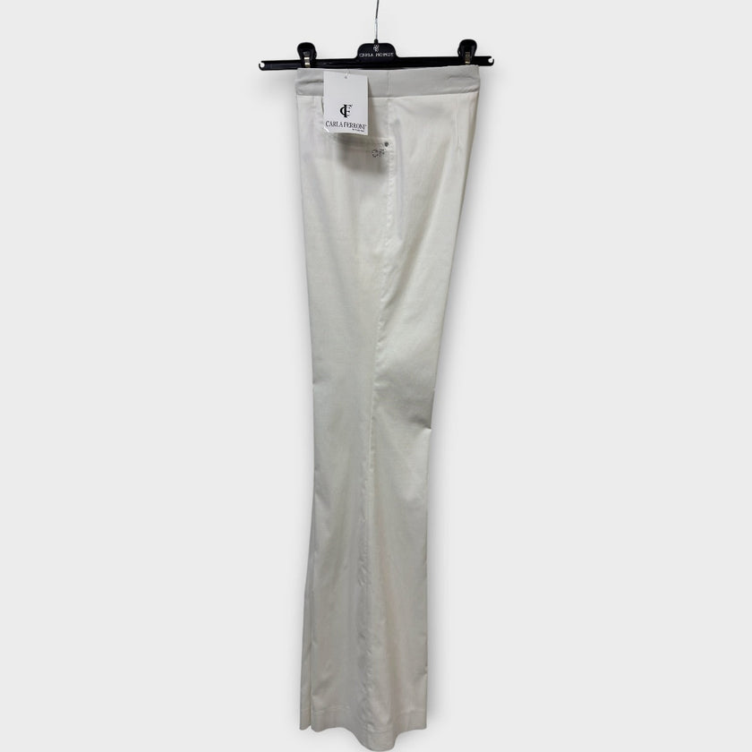 Pantalone Carla Ferroni in bengalina a zampa 17368