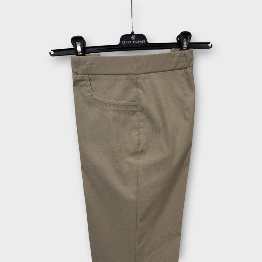 Pantalone Carla Ferroni in bengalina a zampa 17368