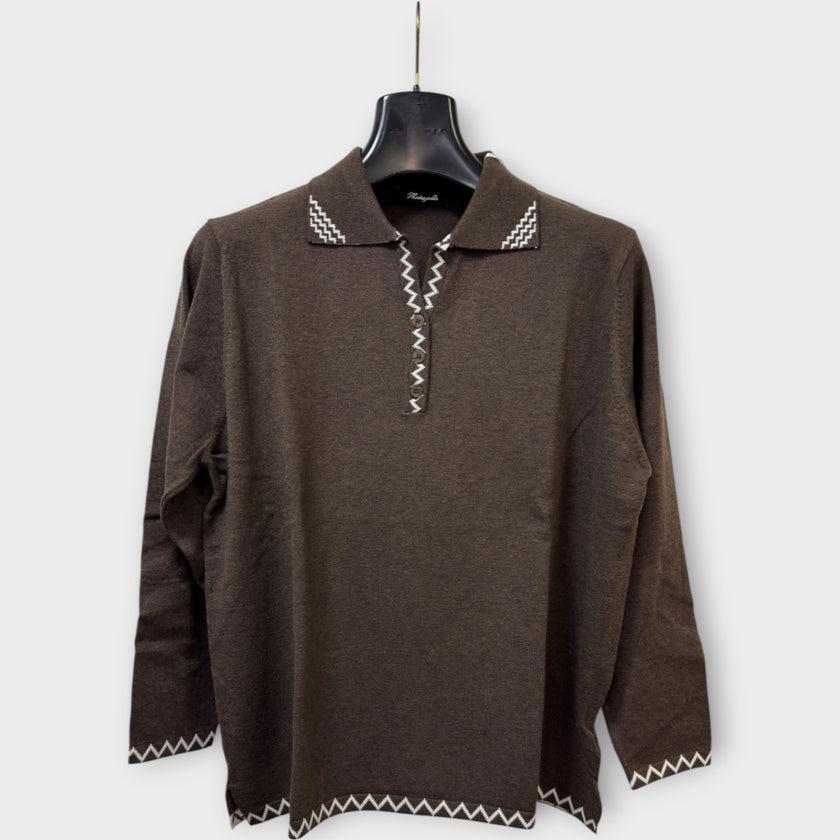 Polo Over Madreperla 6998