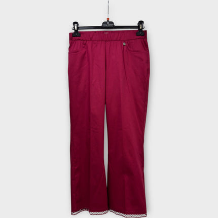 Pantalone Carla Ferroni cotone a trombetta 70346