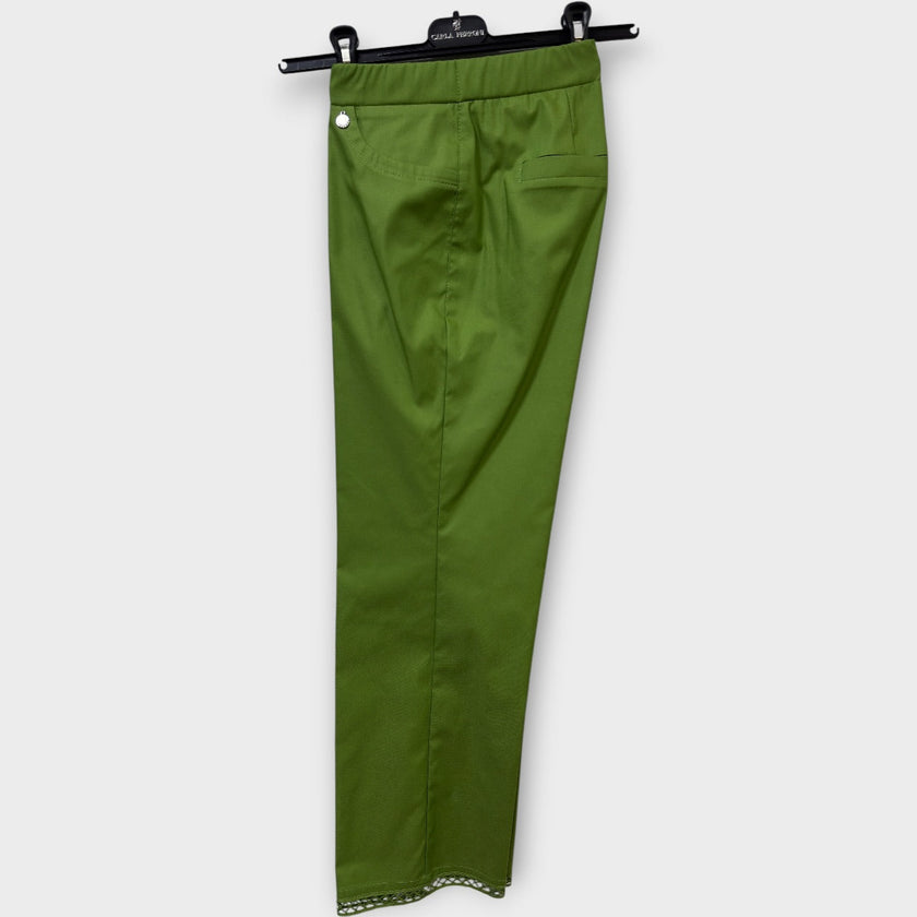 Pantalone Carla Ferroni cotone a trombetta 70346