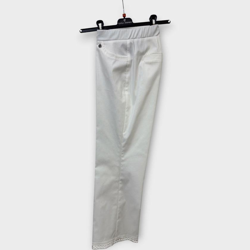 Pantalone Carla Ferroni cotone a trombetta 70346