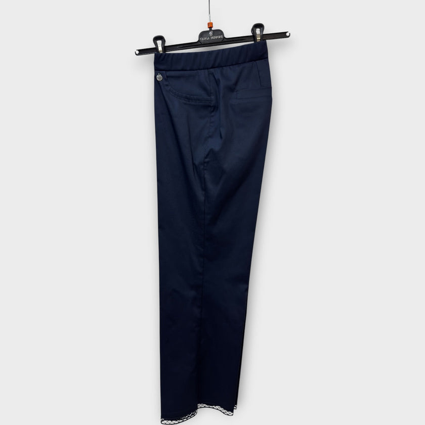 Pantalone Carla Ferroni cotone a trombetta 70346