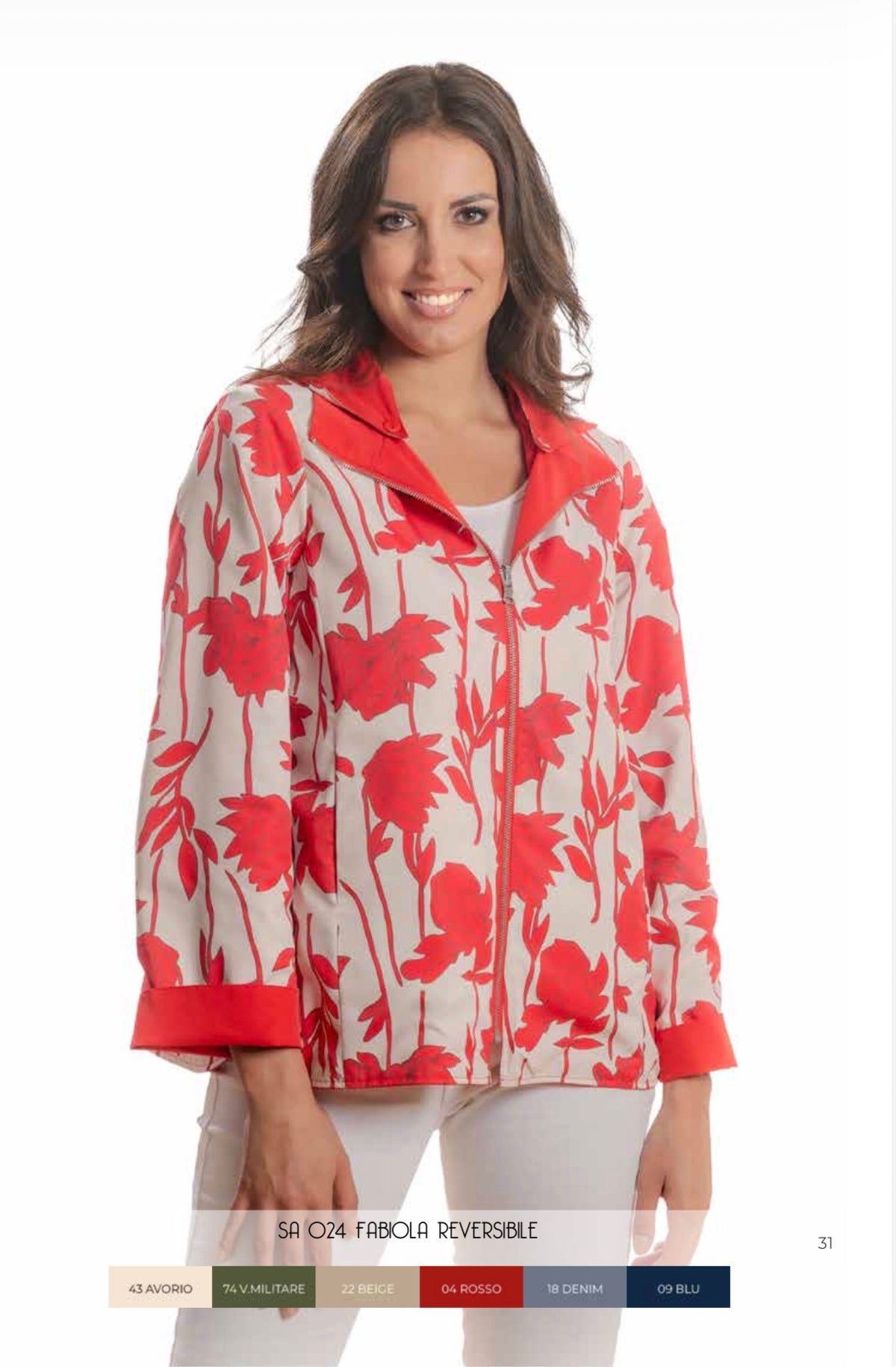 Giubbino Satinette reversibile Fabiola
